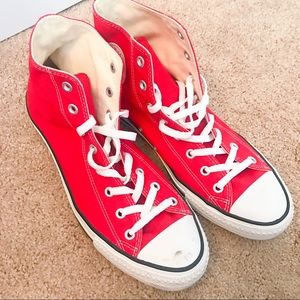 Converse All Star Hi Sneakers in Red